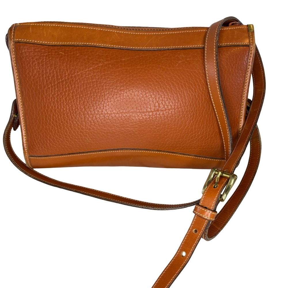 Vintage Dooney & Bourke Brown Leather Crossbody Bag - Picture 2 of 5